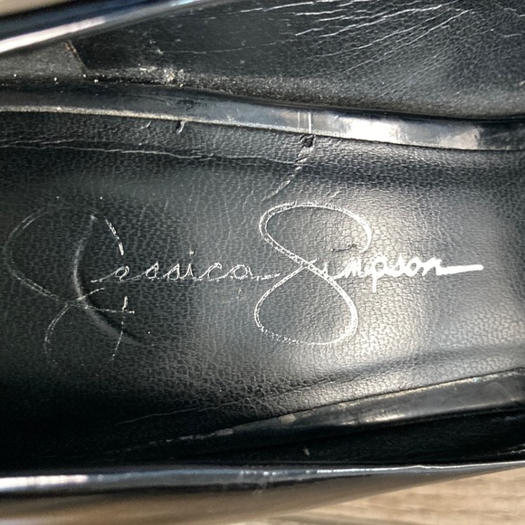 Jessica Simpson patent leather black heels, size 7 1/2 - Picture 2 of 7